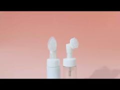 Pusta butelka z pompką do pianki do mycia twarzy 100ml, 150ml, 200ml, przezroczysta biała plastikowa butelka na piankę