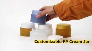 Lekki słoik z kremem PP - konfigurowalny plastikowy słoik kosmetyczny z materiałem PP dopuszczonym do kontaktu z żywnością do Skincar