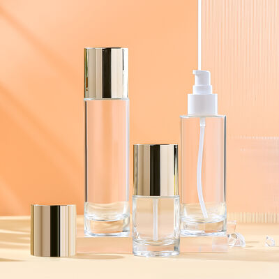 Ekologiczna butelka z przejrzystego szkła odporna na wycieki do opakowań kosmetycznych