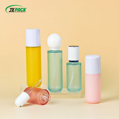 Luxury Frosted PETG Cosmetic Bottle for Skincare & Serum Packaging